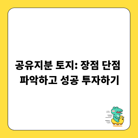공유지분 토지: 장점 단점 파악하고 성공 투자하기
